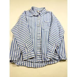 Vineyard Vines Weekend Striped Button-Down Women – Blue & White | Cotton Linen